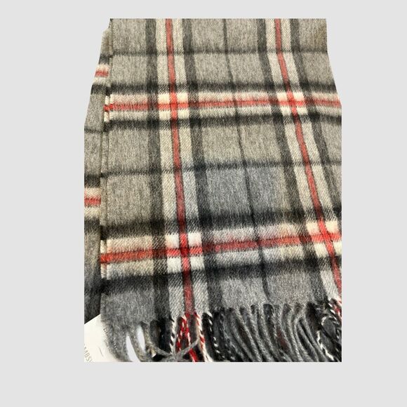 EDINBURGH 100% LAMBSWOOL SCARF THOMSON GREY NWT 56x12 Unisex - Picture 2 of 4